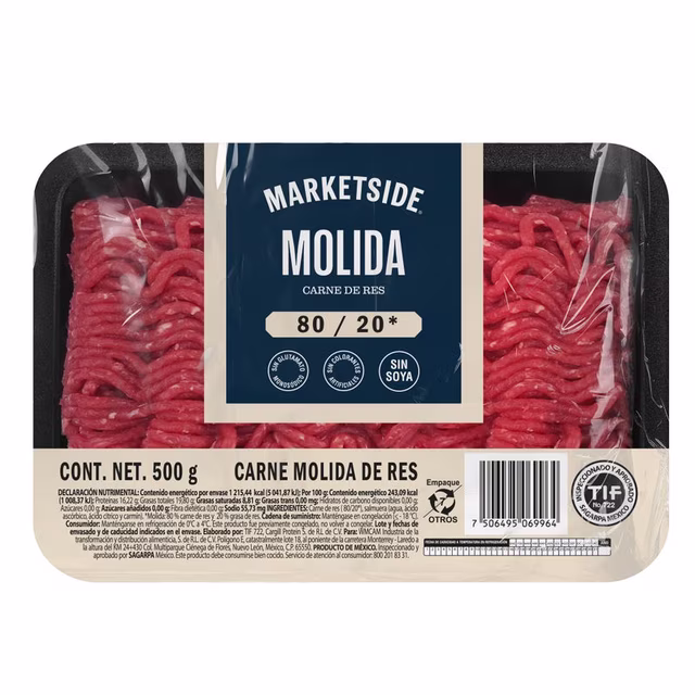 MOLIDA DE RES 500 GR