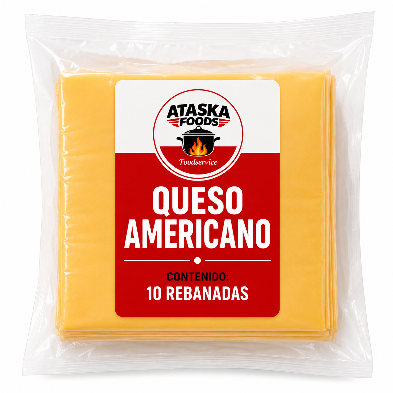 QUESO AMERICANO ATASKAFOODS 10 PZ